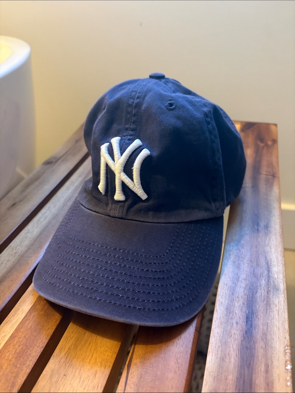 Vintage Yankees Navy Baseball Cap with White NY Logo